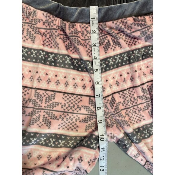 Kensie Pink Gray Cozy Soft Pull On Pajama Pants and Top Set Sz M - Picture 9 of 12